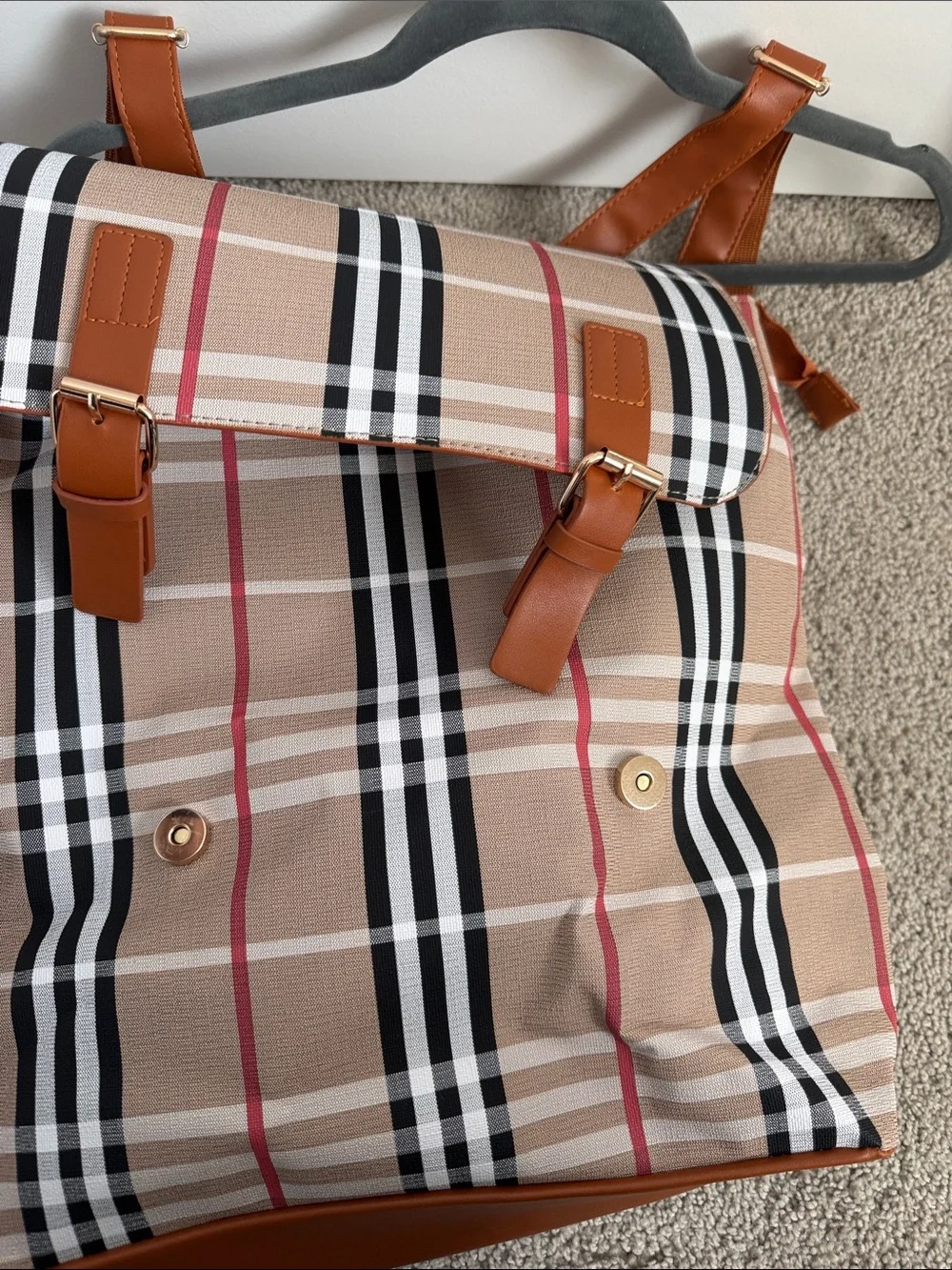 LouLu Plaid Backpack Womens Bag